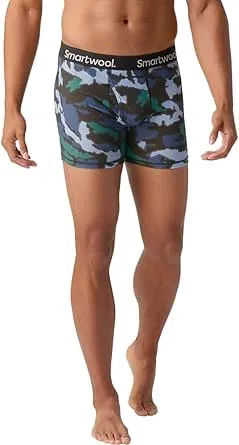 Smartwool Men's Merino Wool Print Boxer Brief Boxed (Slim Fit)