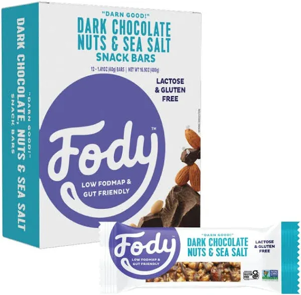 Fody Dark Chocolate Nuts & Sea Salt Snack Bar