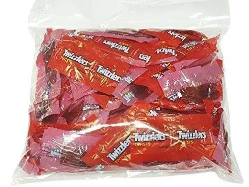 Twizzlers Twists Strawberry Flavored Licorice Style, Low Fat Candy Big Bag, 32 oz