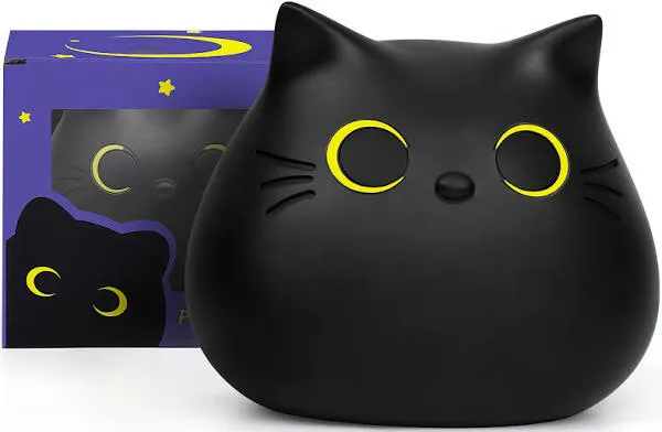 JIZWPOOM Piggy Bank Coin Piggy Bank Black Cat Money Saving Box Gifts for Kids Black Cat Bank Coin Box Cat Coin Bank Piggy Bank