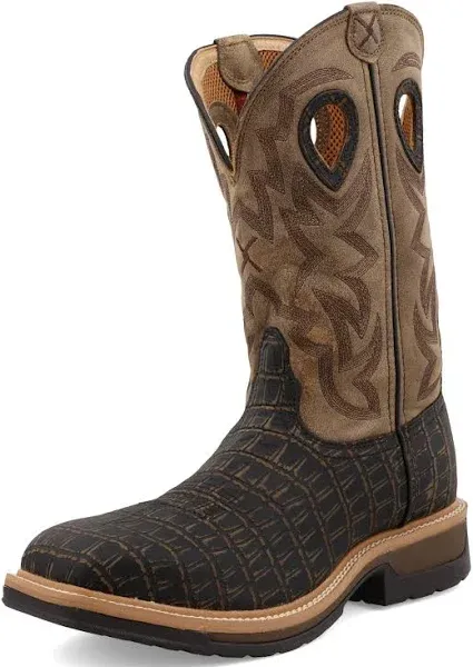 Twisted X Men&#039;s Lite Western Work Boot - Alloy Toe - MLCA003