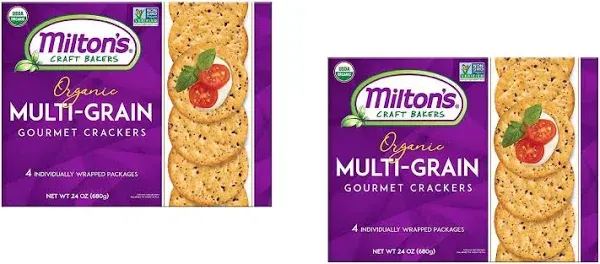 Milton&#039;s Craft Bakers Organic Multi-Grain Crackers - Multigrain Crackers, Cer...