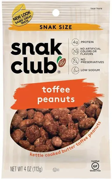 Snak Club Peanuts Toffee