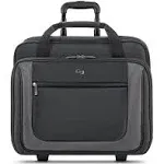 Solo Bryant 17.3 inch Rolling Case Laptop Bag, Black/Grey