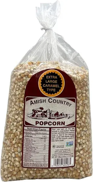 Amish Country Extra Large Caramel Type Popcorn 14 oz. Bottle