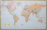 World Map-Laminated by Mapping Specialists (English)