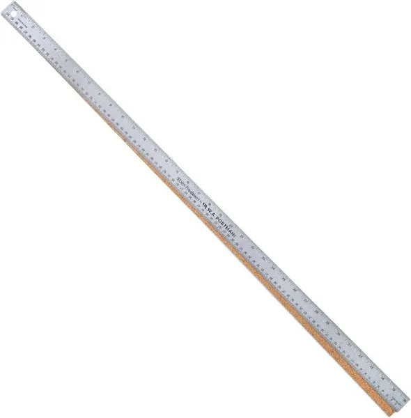 Metal Ruler 36-inch - Stainless Steel Metal Ruler with Cork Backing - Straigh...