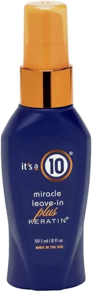 It's a 10 Miracle Leave-In Conditioner Plus Keratin - 2oz Travel Size