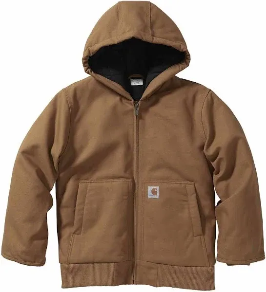 Carhartt Kids' Flannel Quilt Hooded Active Jacket