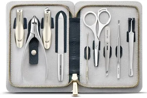 Innate Luxury Manicure Set Surgical Grade Scissors Stainless nail clipper Kit...