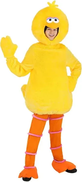 Bird Wisdom Delivered! Sesame Street Big Bird Adult Costume Classic Jumpsuit for Halloween