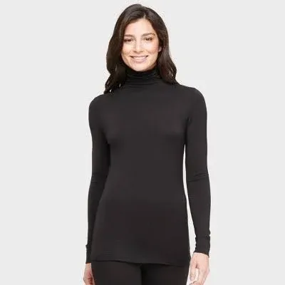 Cuddl Duds Women's Cuddle Duds Softwear with Stretch Long Sleeve Turtle Neck Top