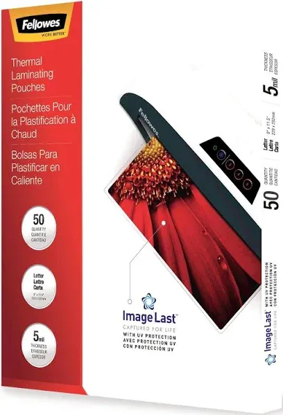 Fellowes Thermal Laminating Pouches ImageLast 5204007