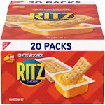 Nabisco Handi-Snacks Ritz Crackers and Dip Snack packs, Cheesy (20 ct)