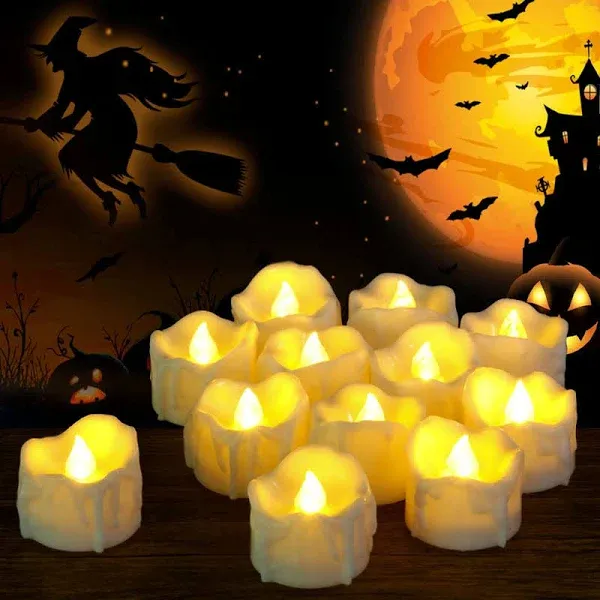 SingTok 12 Pack LED Timer Tea Lights