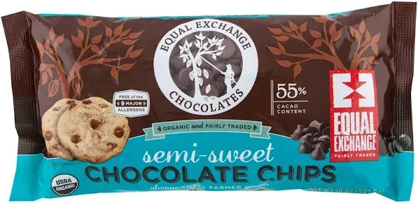 Equal Exchange Organic Chocolate Chips Semi Sweet