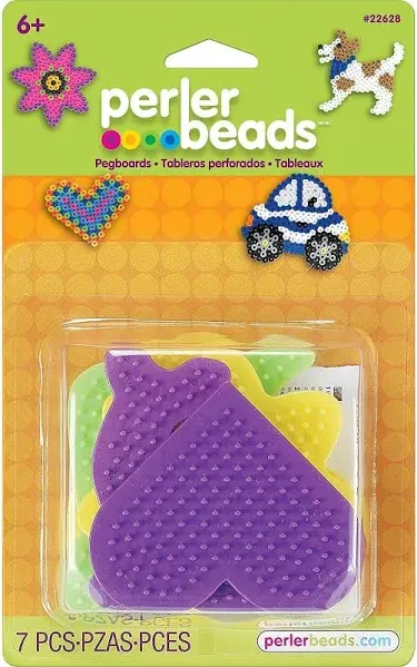 Small Fun Shaped Pegboards for Fuse Beads Assorted 8.5 x 5.25 x 2 Pack of 5