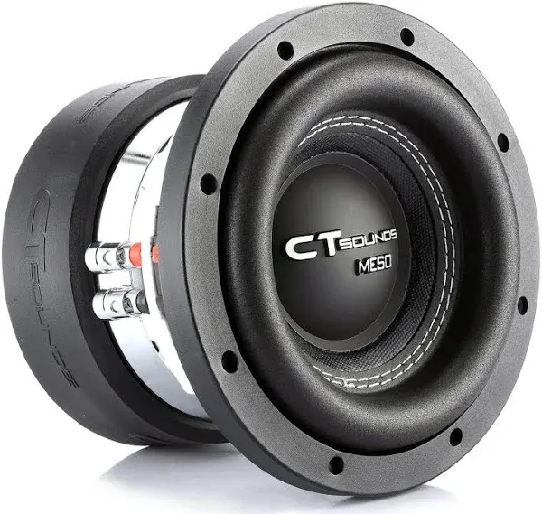 CT Sounds Meso-6.5-D2 6.5 Inch Car Subwoofer Dual 2 Ohm, 800 Watts Max