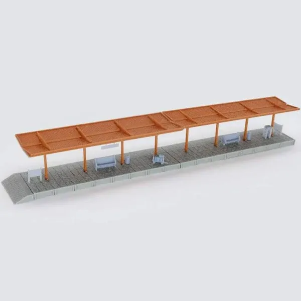 Outland Models railway Scenery Train Station Passenger Platform