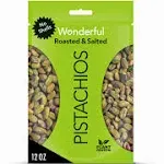 Wonderful Roasted & Salted No Shells Pistachios - 12oz