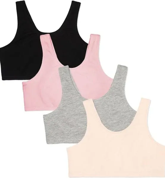 Fruit of the Loom Girls' Built-Up Stretch Sports Bra