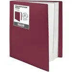  Binder with Plastic Sleeves 60-Pocket () - Presentation Book, 8.5 Ruby 1 Pack