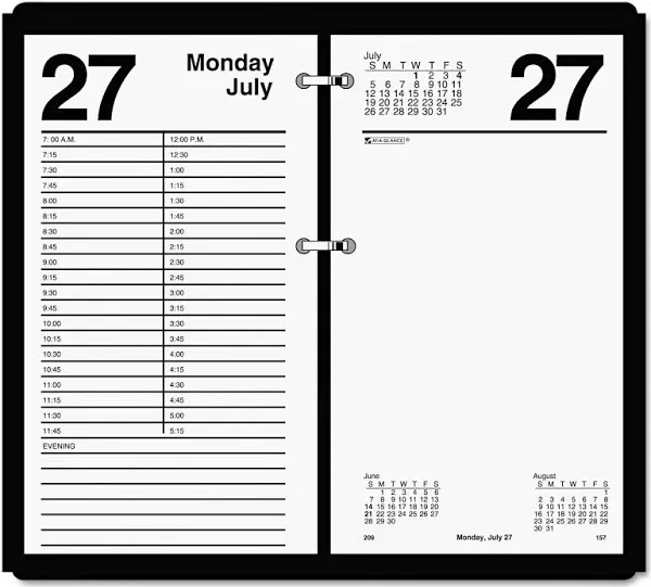 AT-A-Glance Large Daily Desk Calendar Refill