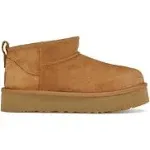 Kids UGG Classic Ultra Mini Platform Boot - Chestnut Suede, Size 6 US [1157791K]