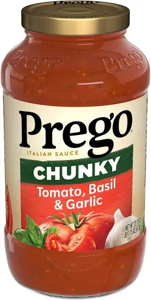 Prego Chunky Tomato Onion and Garlic Pasta Sauce