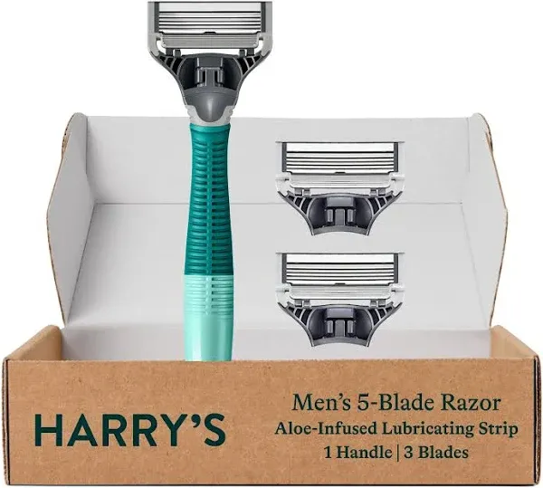 Harry's Razors for Men Shaving Razors for Men includes a Mens Razor and 3 Razor Blade Refills