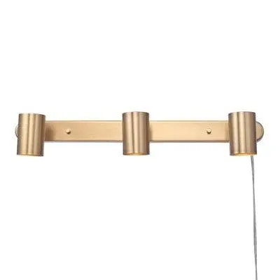 Dale 3-Light Matte Brass Plug-In Track Lighting - one size