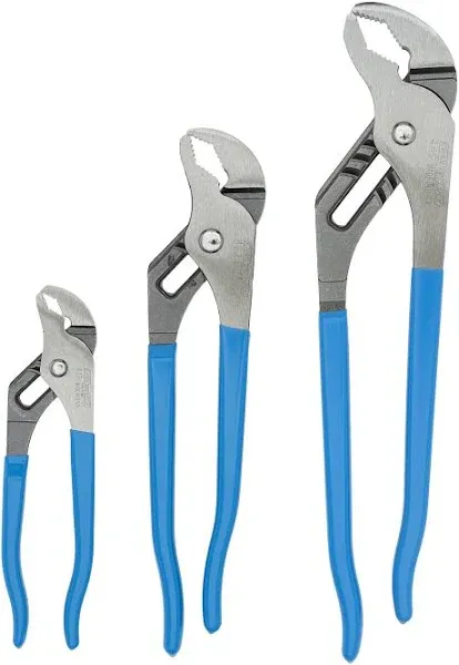 Channellock 3 Piece Tongue and Groove Plier Set Display Card