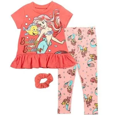 Disney Princess Ariel 3 Piece Outfit Set