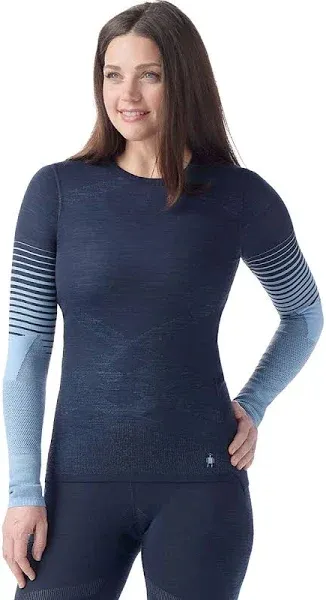 Smartwool Women's Intraknit Thermal Merino Base Layer Pattern Crew