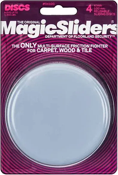 Magic Sliders Round Sliding Discs 4" 4-pack