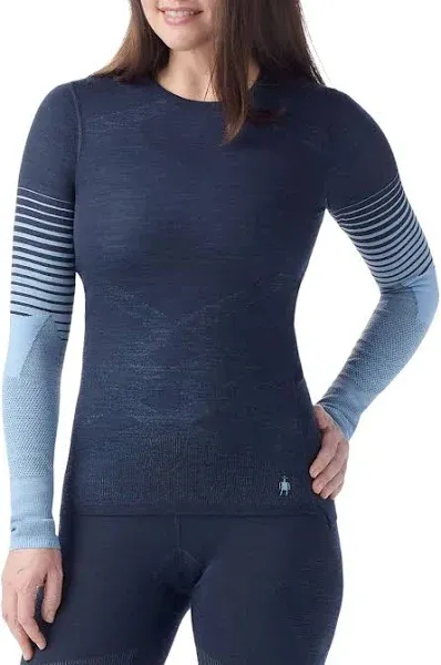 Smartwool Women's Intraknit Thermal Merino Base Layer Pattern Crew