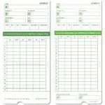 Time Card for uPunch Hn1000, Hn3000, Hn3600 Bundle, 100/pk