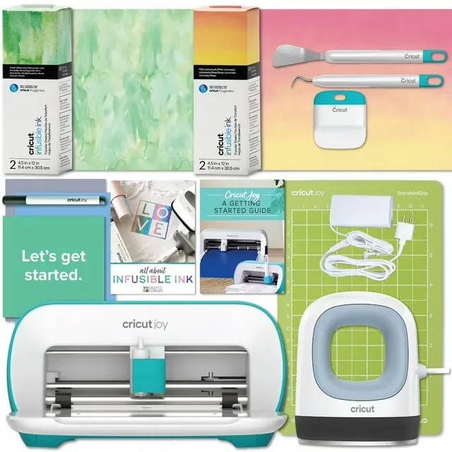 Cricut Joy Machine with EasyPress Mini Press and Infusible Ink Material Bundle