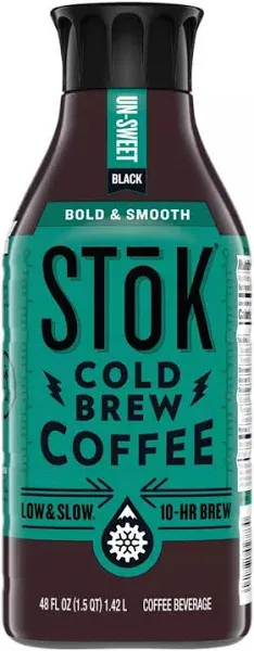 SToK Unsweet Black Espresso Blend Cold Brew Coffee