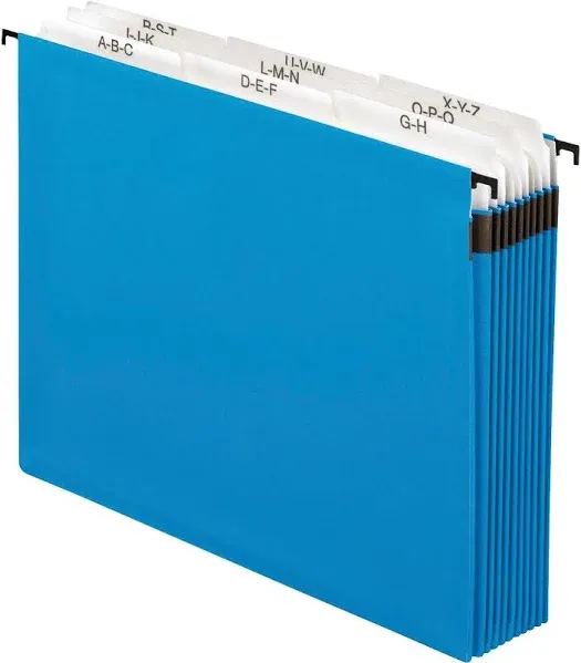 Pendaflex Hanging Pocket Expandable File, A-Z, Blue