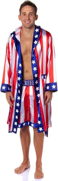 Rocky Balboa Men's Film Movie Satin Robe and Short Set