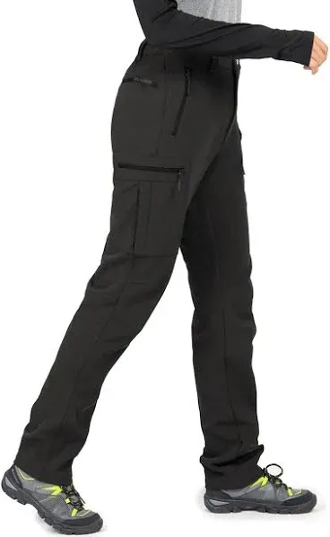 Women's Fleece-Lined Water-Resistance Softshell Hiking Pants