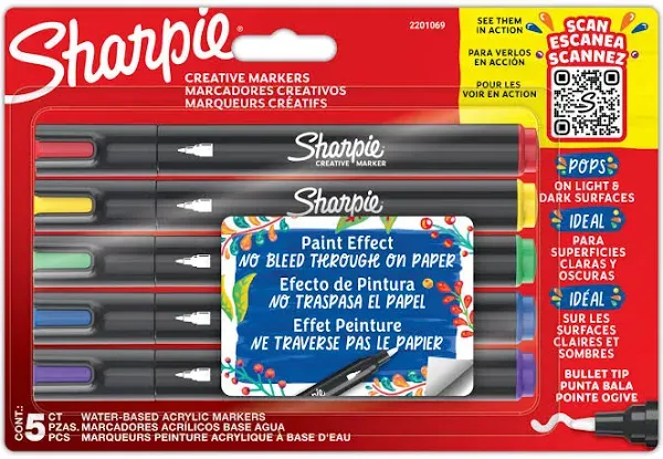 Sharpie Creative Acrylic Marker - Bullet Tip Set of 12