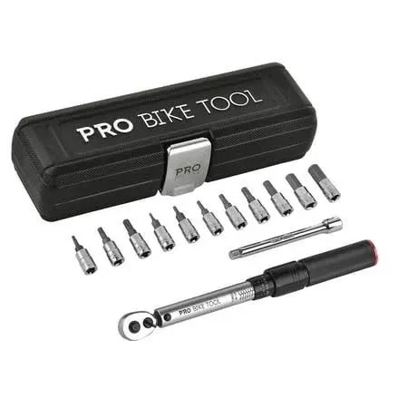 1/4 Inch Drive Click Bicycle Torque Wrench Set – 2 to 20 Nm – Maintenance Kit fo