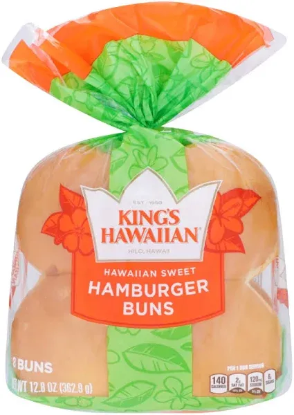 King's Hawaiian Sweet Hamburger Buns