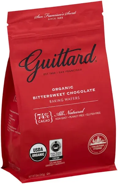 Guittard Baking Wafers Organic Bittersweet Chocolate