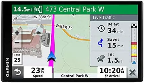 Garmin DriveSmart 65 6.95&#034; GPS  With Real Time Traffic And BC 30 Rearview Camera