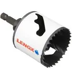 LENOX Bi-Metal Hole Saw 2-1/8 in.Dia. 54 MM with lenox 5L Arbor . USA made