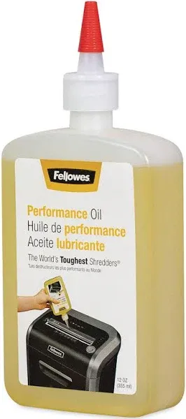 Fellowes Powershred Shredder Oil - 12 oz Bottle