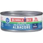 Bumble Bee Low Sodium Solid White Albacore Tuna in Water, 5 oz